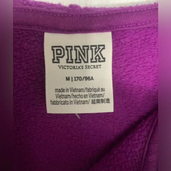 Like New PINK zip up hoodie - Picture 3 of 4